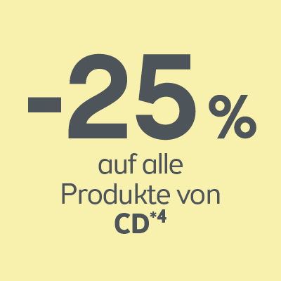 -25% auf alle Produkte von CD