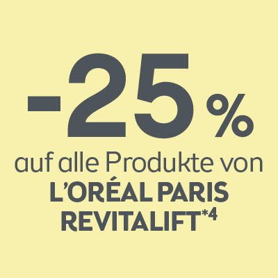 -25% auf alle Produkte von L'Oréal Paris Revitalift
