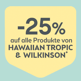 Markenhit -25% Auf alle Produkte von Hawaiian Tropic & Wilkinson