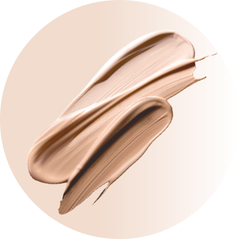 Max Factor Gesichtskategorie mit Foundation-Swatches – Make-up für einen ebenmäßigen Teint