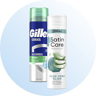 Gillette Rasiergel und Rasierschaum – sanfte Rasur mit pflegender Formel für empfindliche Männerhaut.