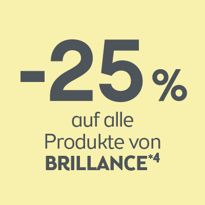 -25% auf alle Produkte von Brillance