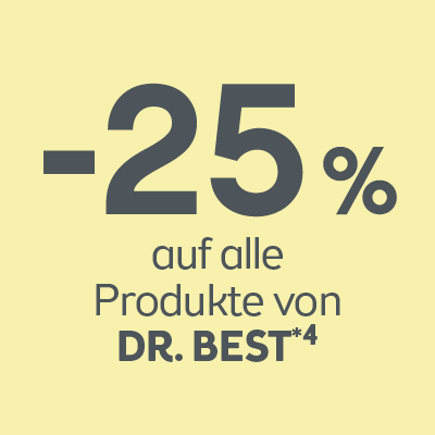 -25% auf alle Produkte von Dr.Best