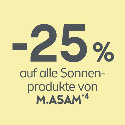 -25% auf alle Sonnenprodukte von M.Asam