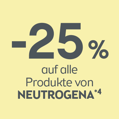-25% auf alle Produkte von Neutrogena