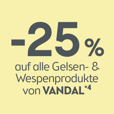 -25% auf alle Gelsen- & Wespenprodukte von Vandal