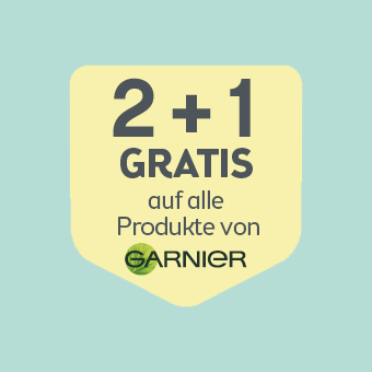 2+1 Gratis auf alle Produkte von Garnier