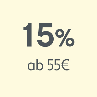 15 % Rabatt auf alle Bestellungen ab 55 € – Sommeraktion mit Sparvorteil für Online-Shopping