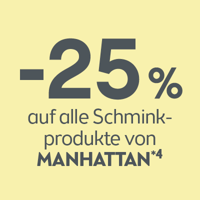 -25% auf alle Lippenprodukte von Manhattan