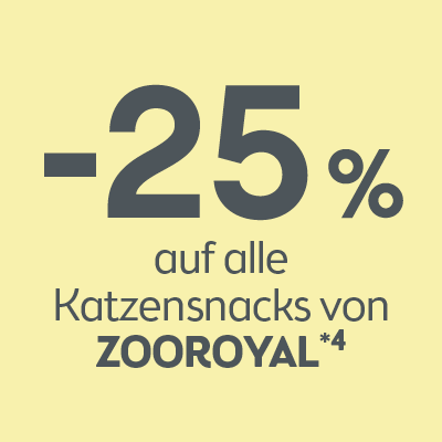 -25% auf alle Produkte von Zooroyal