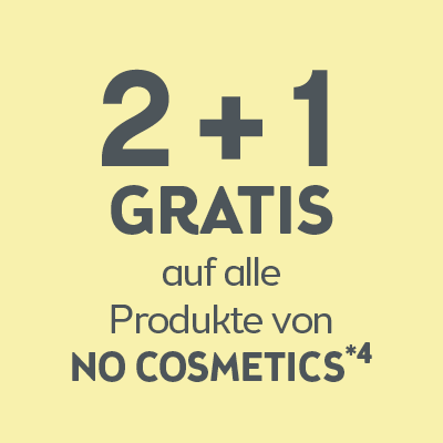 2+1 auf alle Produkte von No Cosmetics