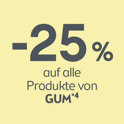 -25% auf alle Produkte von GUM
