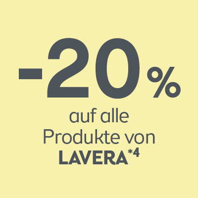 -20% auf alle Produkte von Lavera