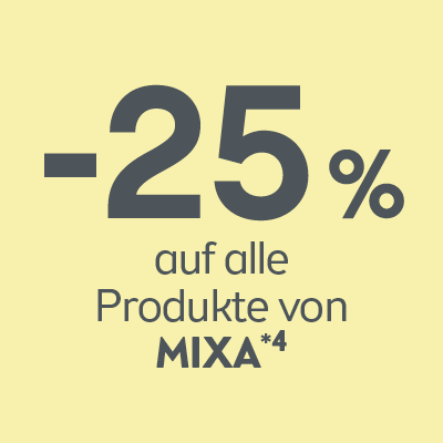 -25% auf alle Produkte von Mixa