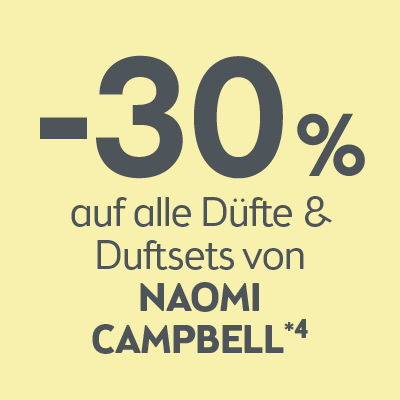 -30% auf alle Düfte und Duftsets von Naomi Campbell
