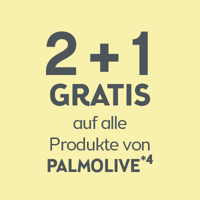 2+1 auf alle Produkte von Palmolive