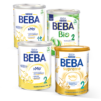 Nestlé BEBA Sortiment – umfassende Auswahl an Anfangsmilch, Folgemilch, Kindermilch und Spezialnahrung