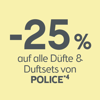 -25% auf alle Düfte & Duftsets von Police