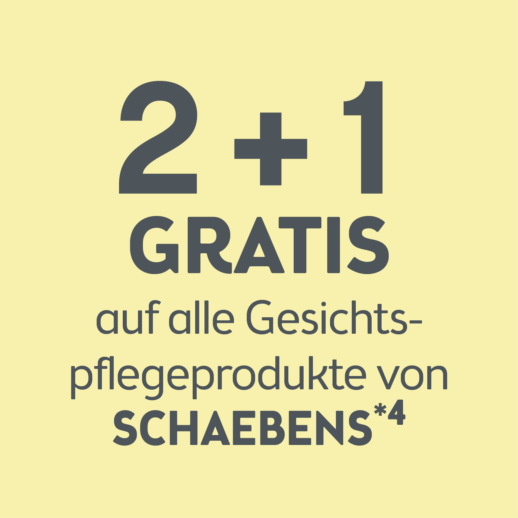 2+1 auf alle Gesichtspflegeprodukte von Schaebens