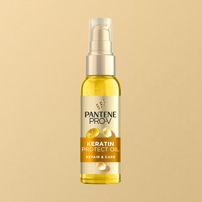Pantene Pro-V Keratin Repair Oil 100 ml – nährendes Haaröl mit Pumpspender für geschädigtes, trockenes Haar.