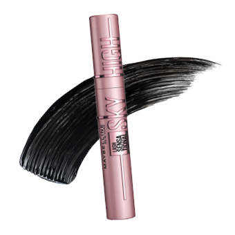 Mascara für voluminöse Wimpern mit schwarzem Pinselstrich – ideales Produkt für dramatisches Augen-Make-up. - Link zur Markenseite/Augen