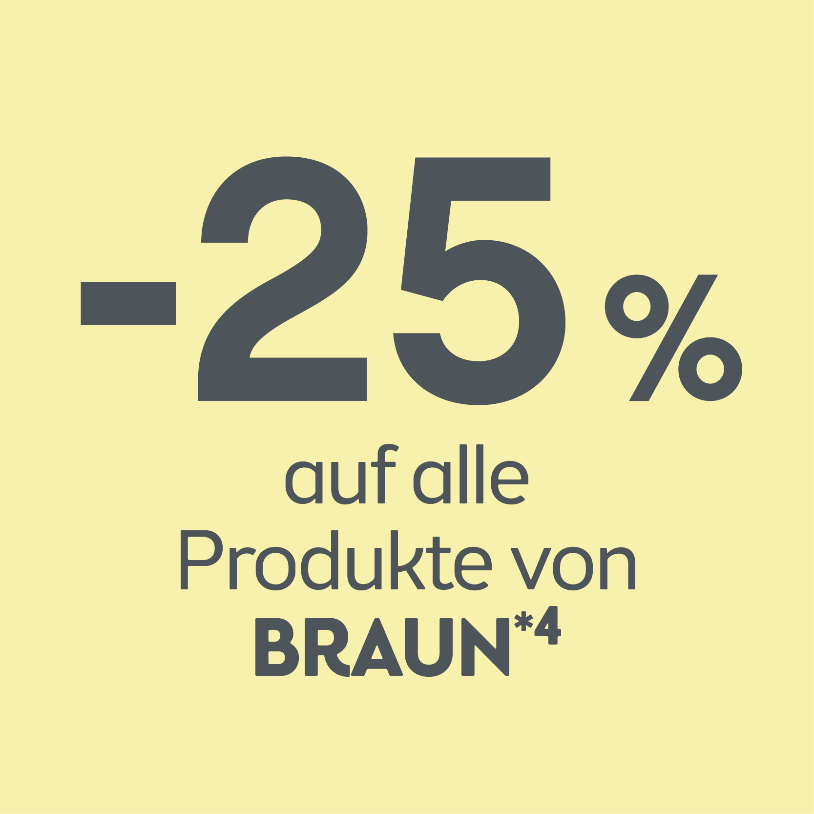 -25% alle Produkte von Braun