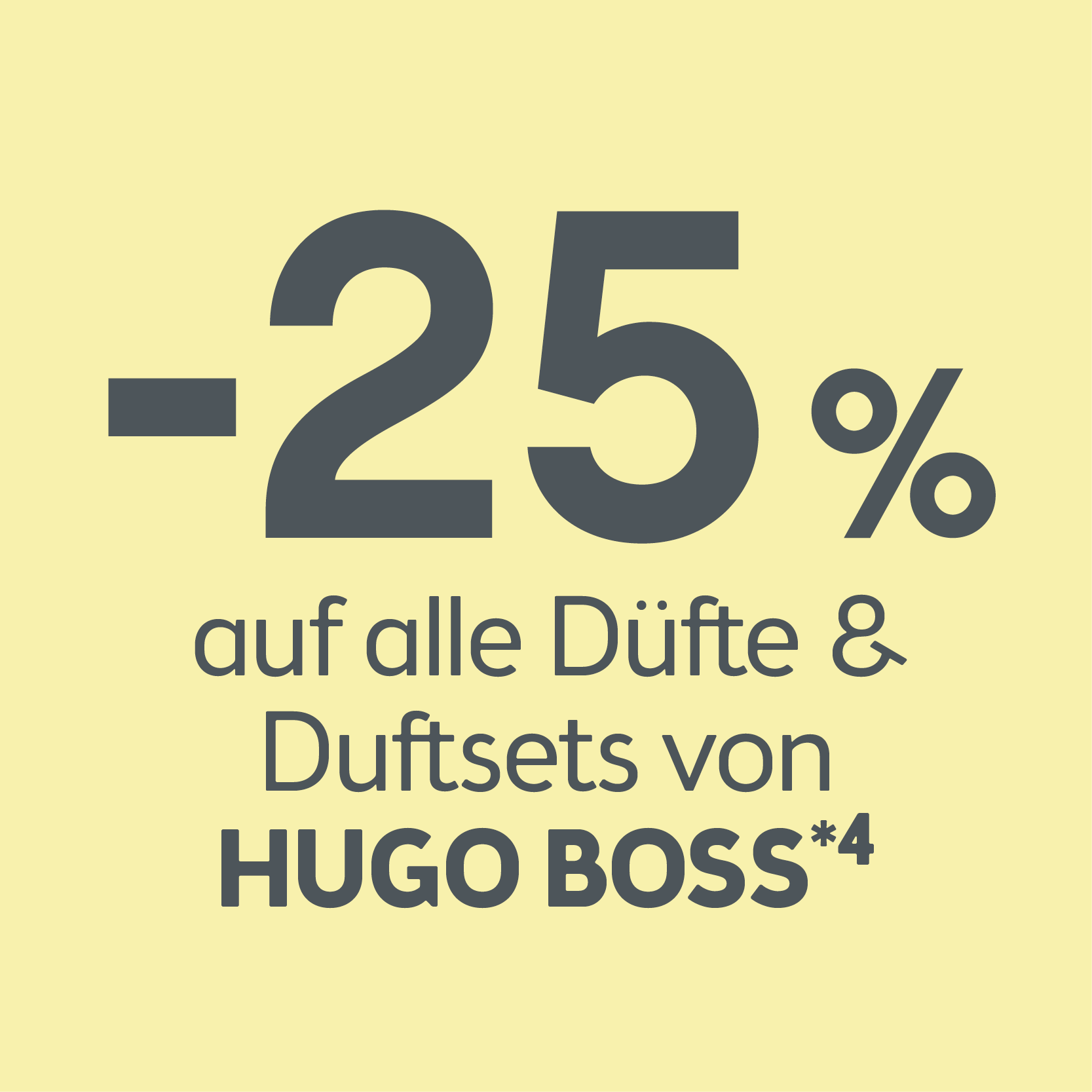 -25% auf alle Düfte und Duftsets von Hugo Boss