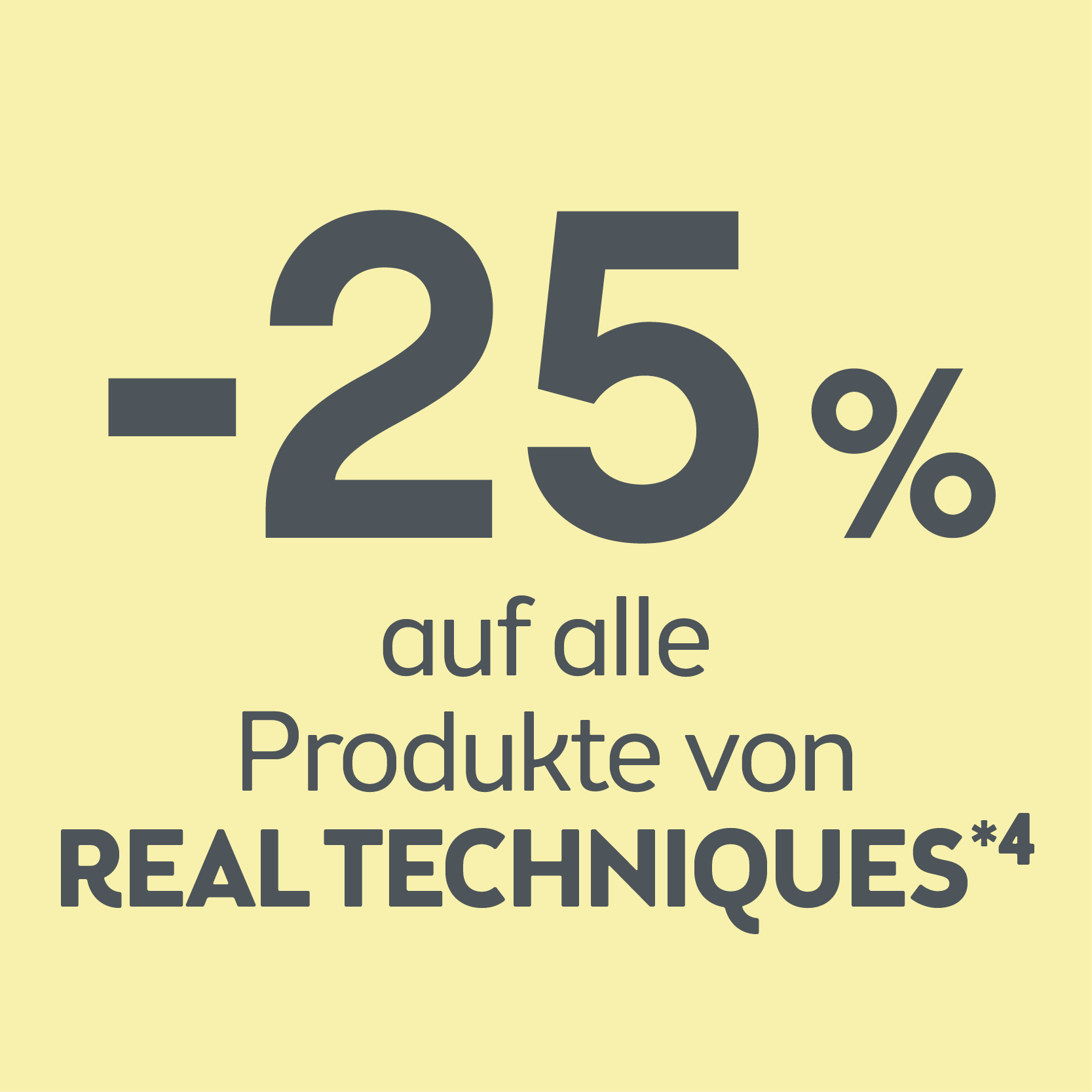 -25% auf alle Produkte von Real Techniques