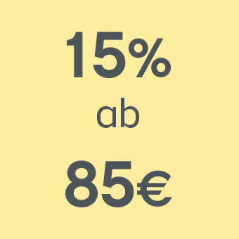 15% ab 85€