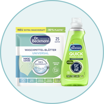 Produktabbildungen: Dr. Beckmann Waschmittel