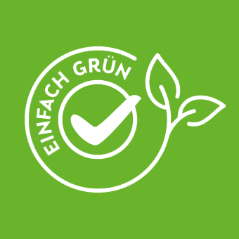 Icon Grüne Produkte – grünes Häkchen, steht für nachhaltige, umweltfreundliche Produkte.