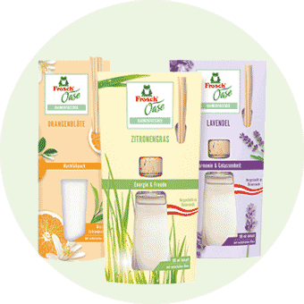 Raumerfrischer: Frosch Raumdüfte – natürliche Lufterfrischer für ein angenehmes Raumklima ohne Chemie.