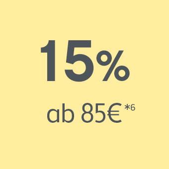 15% ab 85€