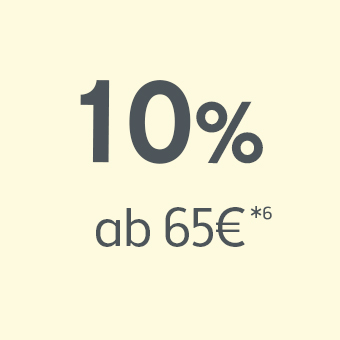 10% ab 65€