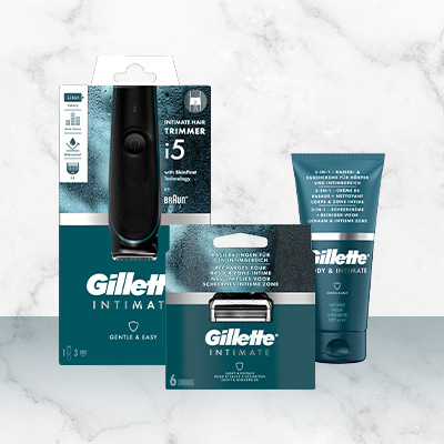 Gillette Intimate – Pflege- und Rasurprodukte für den Intimbereich, entwickelt für Komfort und Hautschutz