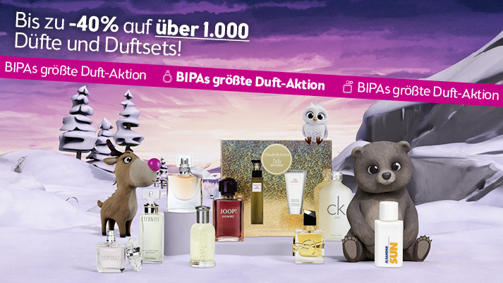 Bis zu 40 % Rabatt auf über 1.000 Parfums und Duftsets bei BIPAs größter Duft-Aktion – jetzt sparen.