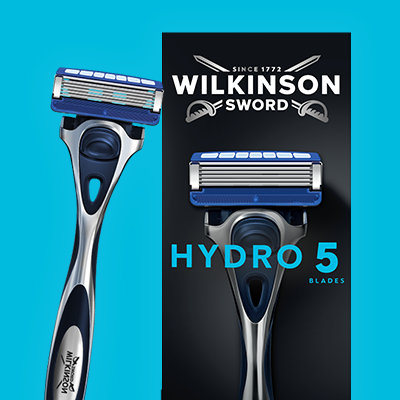 Wilkinson Sword Hydro 5 Rasierer und Ersatzklingen für gründliche Rasur - Link zu Wilkinson Männerrasierklingen