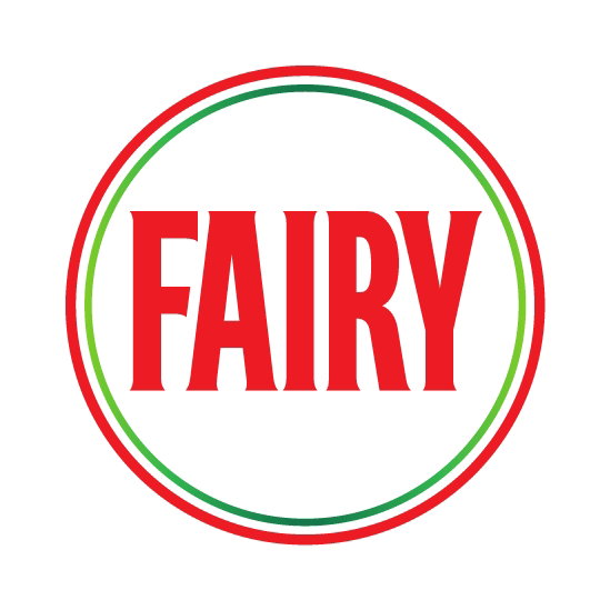 Fairy Logo – Marke für Geschirrspülmittel mit starker Fettlösekraft und angenehmem Duft