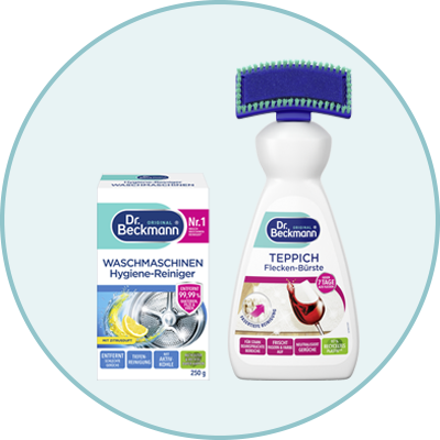 Produktabbildungen: Dr. Beckmann WC-& Haushaltsreiniger