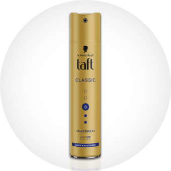 Taft Stylingprodukte – Haarsprays, Schaumfestiger und Gele für starken Halt und flexibles Haarstyling.