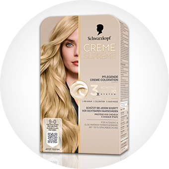 Creme Supreme Coloration – pflegende Haarfarbe mit cremiger Textur für gleichmäßige, leuchtende Farbergebnisse.