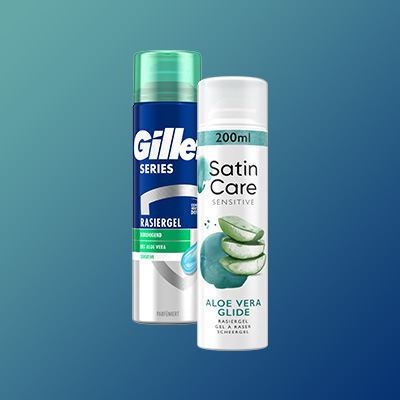 Gillette Rasiergel und Rasierschaum – sanfte Rasur mit pflegender Formel für empfindliche Männerhaut.