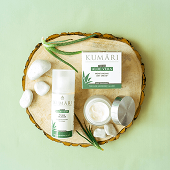 Kumari Naturpflege – ayurvedisch inspirierte Produkte mit Aloe Vera und natürlichen Ölen.