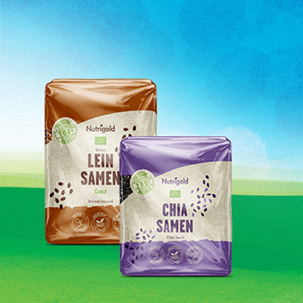 Nutrigold Samen – nährstoffreiche Superfoods wie Chia, Leinsamen und mehr für gesunde Ernährung