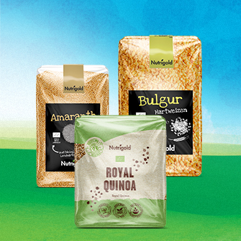 Vollkorngetreide von Nutrigold – ballaststoffreiche Getreidesorten für gesunde Mahlzeiten