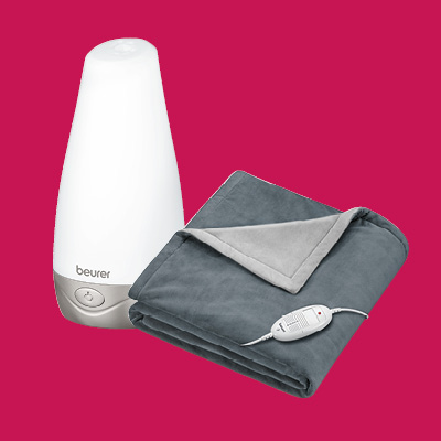 Beurer Produkte für Wohlbefinden – Wärme, Entspannung und Balance für Körper und Geist im Alltag.