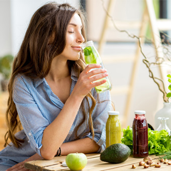 Einzeltest-Box in runder Darstellung – Gesundheitsanalyse, personalisierte Diagnostik, Beyond DNA.