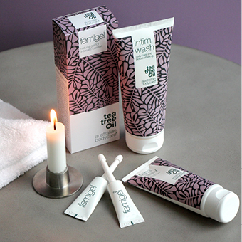 3 Tuben Austrialian Bodycare Intimpflege mit Teebaumöl in stilvollem Design. - Link zu Markenseite/Intimpflege
