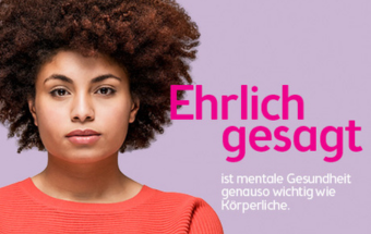 Ehrlich gesagt Plakat: mentale Gesundheit genauso wichtig wie Körperliche. Copyright: BIPA