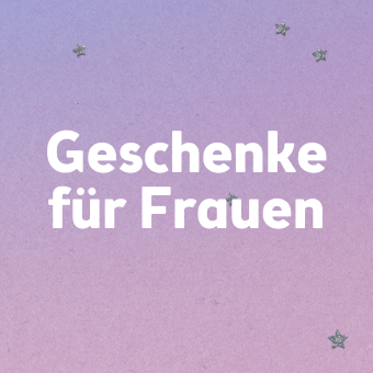 Geschenke für Frauen auf rosa Hintergrund mit Sternen – Ideen für besondere Anlässe und Weihnachten.